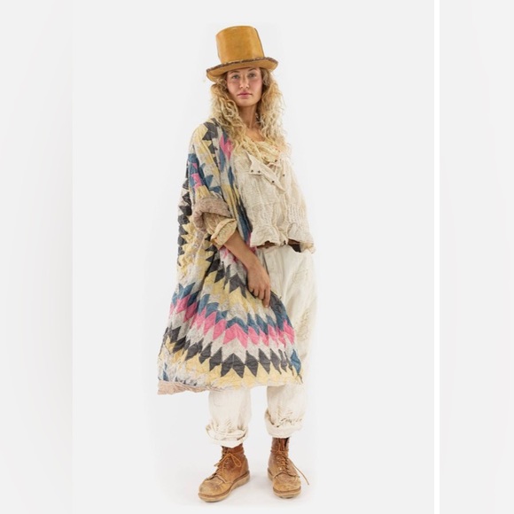 Magnolia Pearl Sitara Patchwork Kimono Jacket Free People - Picture 5 of 9